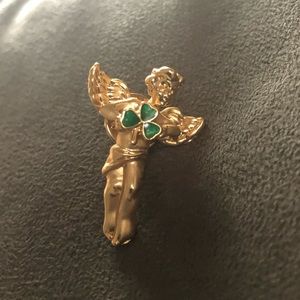 Avon Shamrock Angel pin